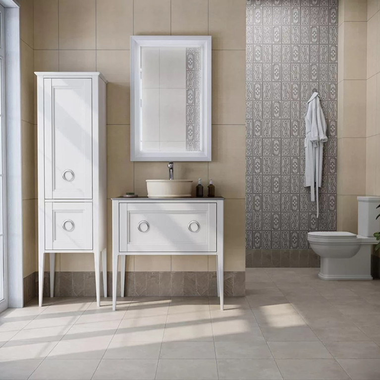Kerama Marazzi Пенал PLAZA Classic NEO напольный 175, белый матовый  (Цена по Распродаже)