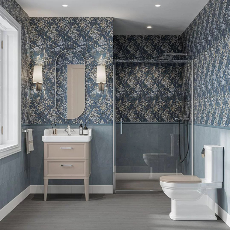 Kerama Marazzi Тумба POMPEI напольная с 2 ящиками 60, камео бежевый глянцевый (замена PO.N.60.2\CAM)