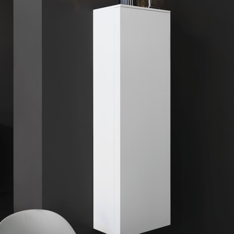 Laufen Kartell Шкаф подвесной, 400х270х1300мм, с 1 дверцей, 4 стек. полки, SX, цвет: белый матовый