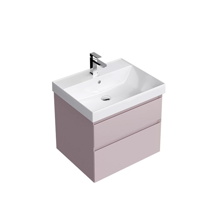 Kerama Marazzi Тумба CUBO подвесная с ящиками 60, мальва матовая