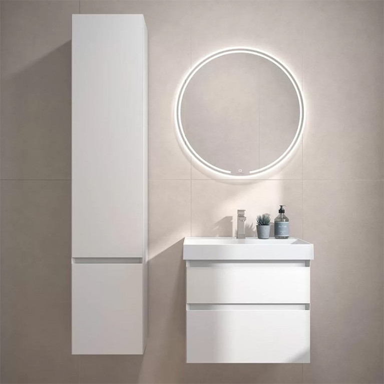 Kerama Marazzi Тумба Кубо подвесная 60 см, 2 ящика, белый матовый (замена CUB.60.2\WHT.M)