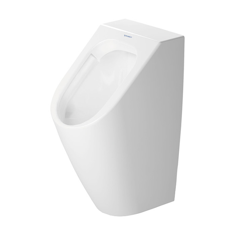 Duravit ME by Starck Писсуар Rimless 0,5л.,  подача воды сзади, с вытяжкой, сток горизонт.,с креплением (Спец.цена из наличия)