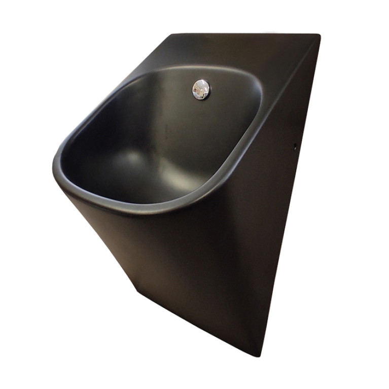 Artceram LA FONTANA 2.0 Пиcсуар подвесной 33х31хh620см, с сифоном и крепл., цвет: черный матовый THE.SANIGLAZE