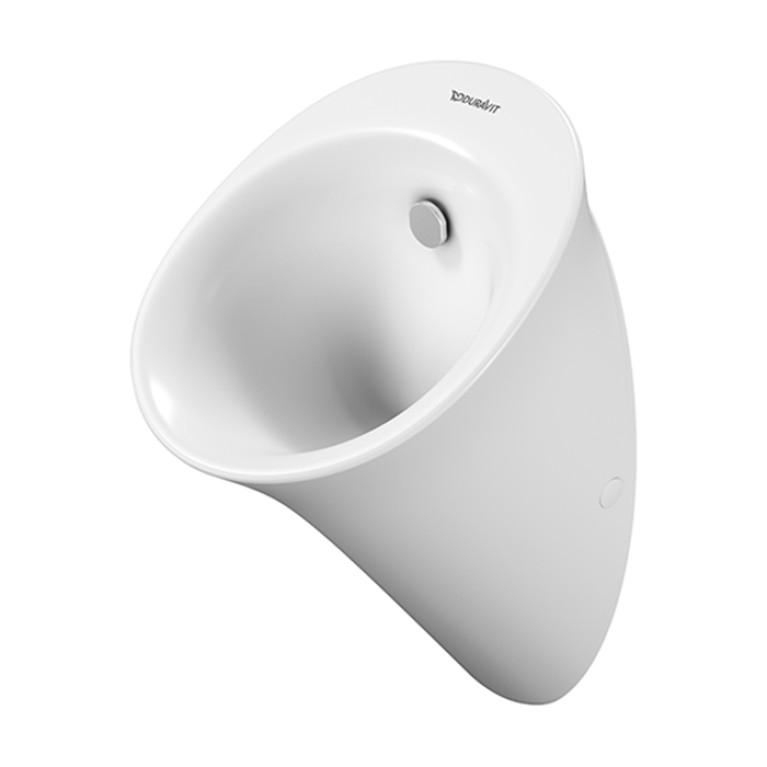 DURAVIT WHITE TULIP Писсуар 320х340 мм., без смывного края, с вытяжкой, подача воды сзади, сток горизонтальный, без мушки, цвет белый
