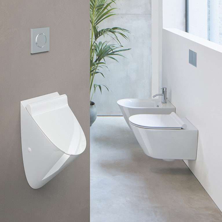 Catalano Писсуар c отв. под крышку  Rimless 54x30 , покрытие Cataglaze+, цвет белый глянцевый
