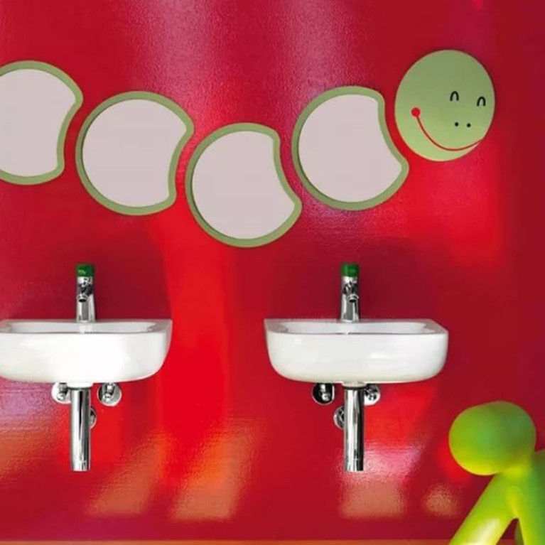 Laufen FLORAKIDS сегмент для зеркала 262x21x296 мм, &laquo;голова гусеницы&raquo;, зеленый