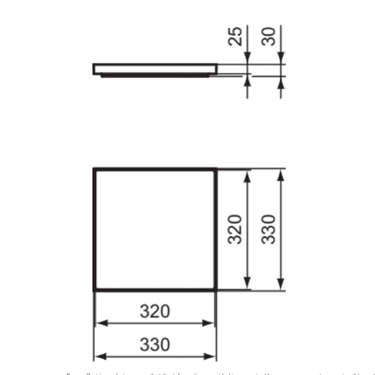 Ideal Standard Solos Подставка для душевых принадлежностей на раковину Solos 330x30 mm&nbsp; чёрный глянцевый