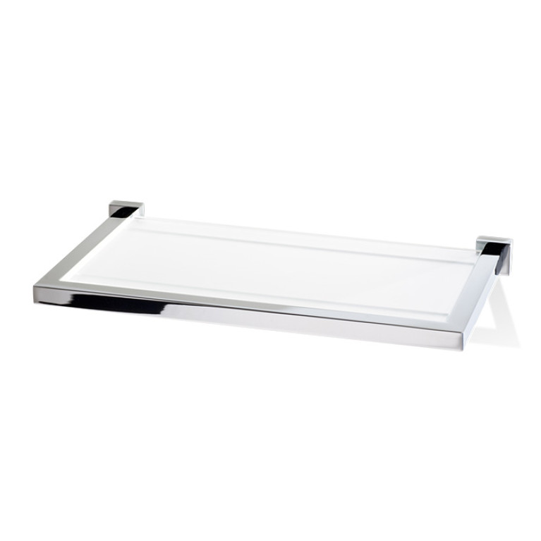 Decor Walther Corner GLA30 Полочка стеклянная 30x16.5см, цвет: хром