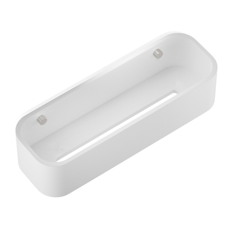 Decor Walther Stone DCT30 Душевая полочка 30x10см, подвесная, цвет: белый / сталь матовая