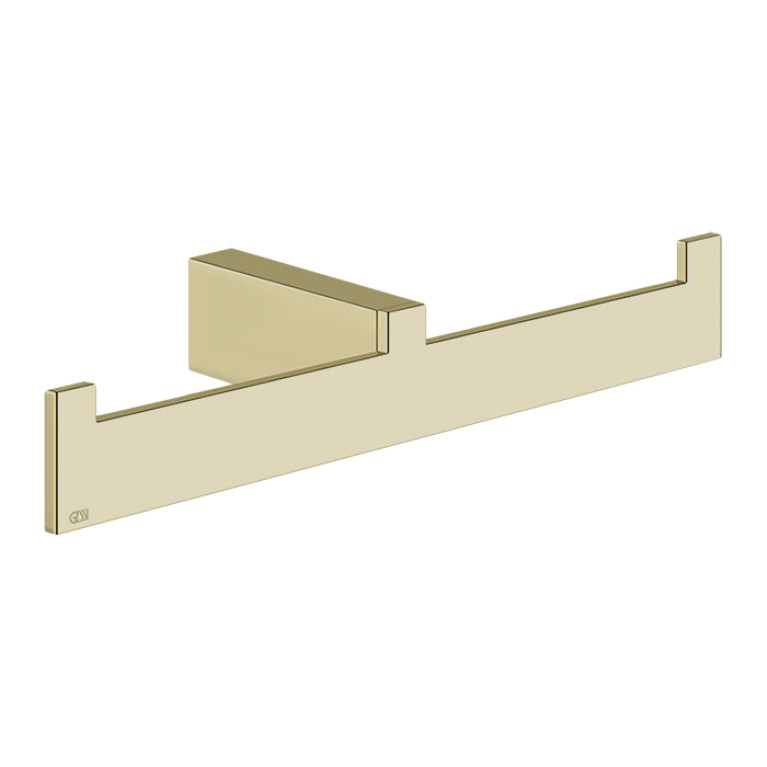 GESSI  INVERSO ACCESSORIES Настенный полотенцедержатель двойной, цвет: Brass Brushed PVD