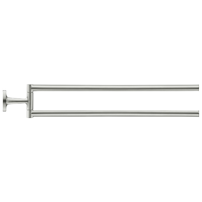 Duravit Starck T Полотенцедержатель двойной, настенный 465мм, цвет: Stainless steel Brushed