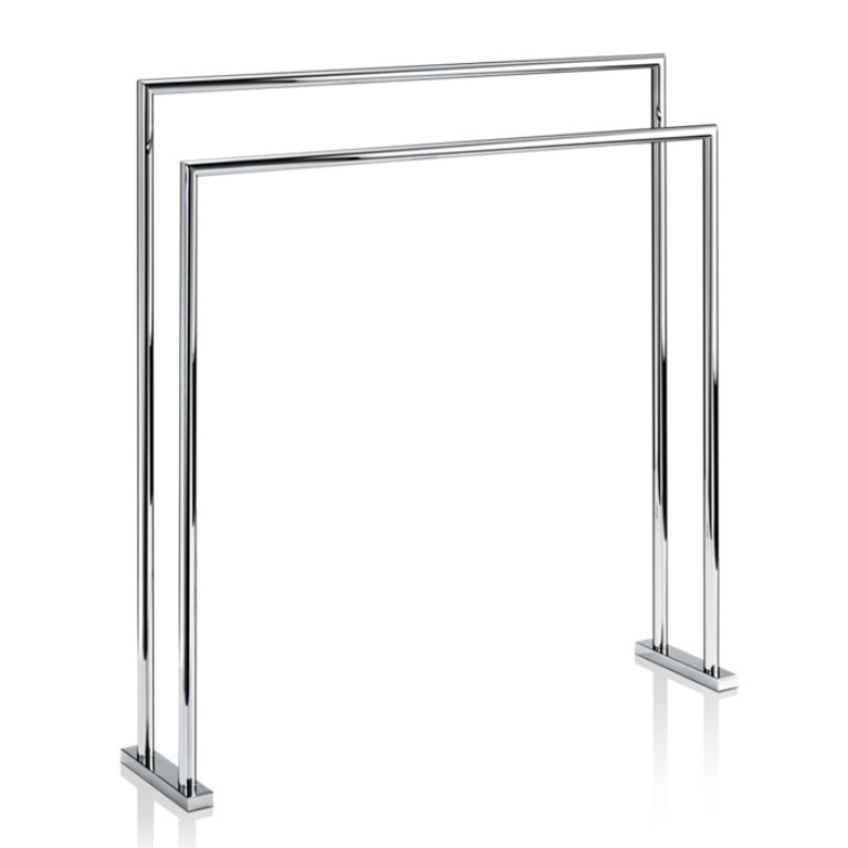 Decor Walther HT 5 Полотенцедержатель двойной 70x16x75см, напольный, цвет: хром