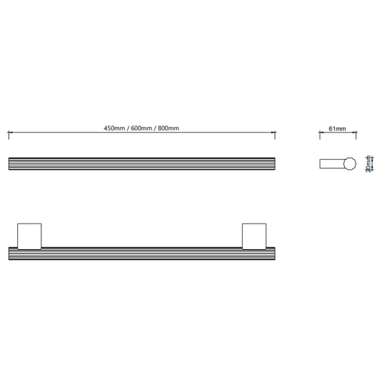 Decor Walther OF.LINE HTE45 Полотенцедержатель, цвет: Champagner