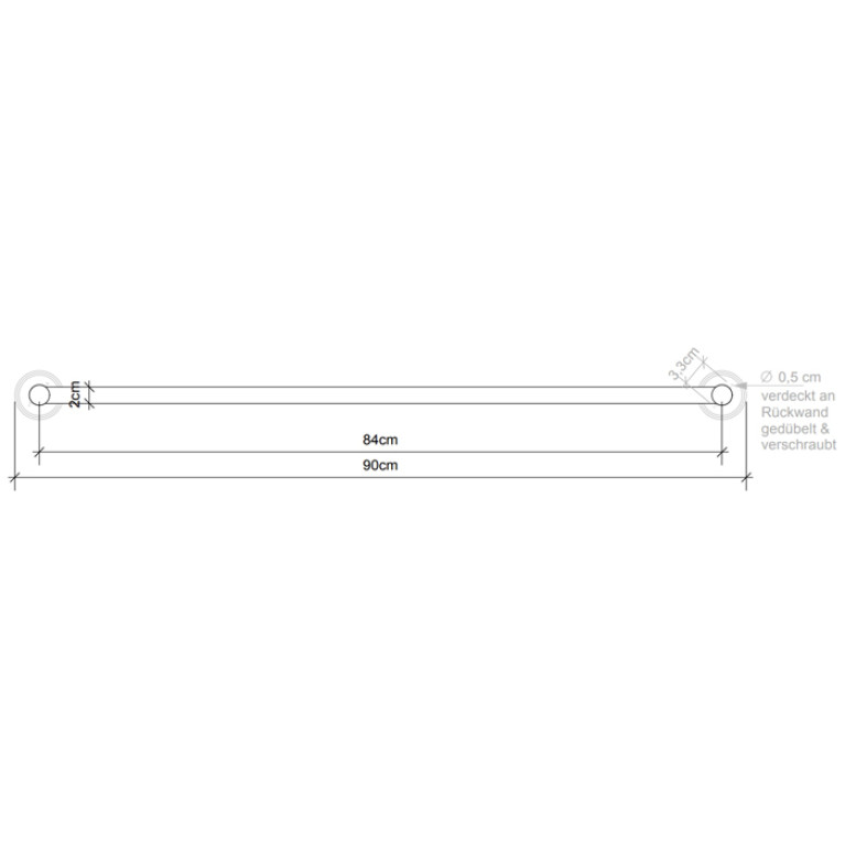 Decor Walther Classic HTE90 Полотенцедержатель 90см, цвет: хром