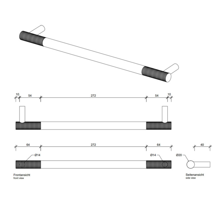 Decor Walther Club HTE40 Полотенцедержатель 40см, цвет: золото