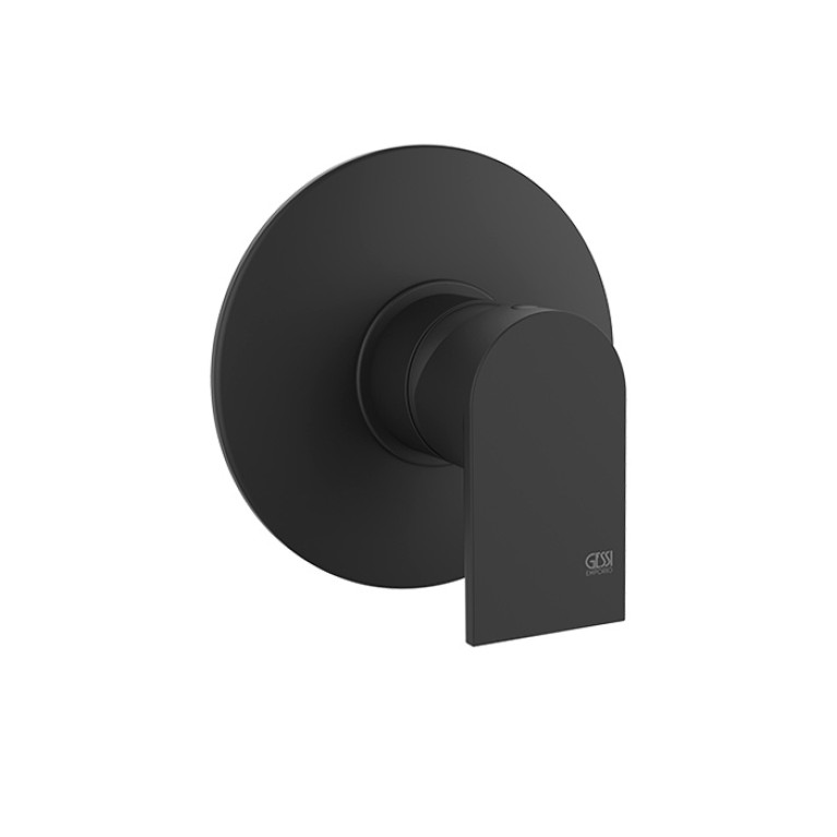 Gessi Emporio Via manzoni Смеситель встраив на 1 выход., внешняя часть, цвет: Matte Black (без внутр части 38222)
