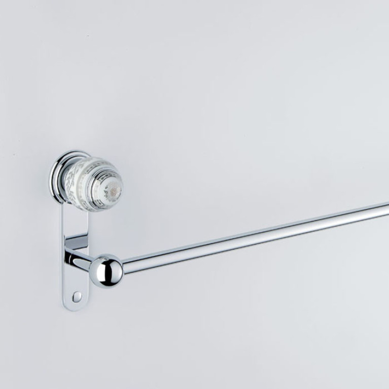 THG MARQUISE BLANC DECOR PLATINE Полотенцедержатель 600 мм., декор белый/платина, цвет хром