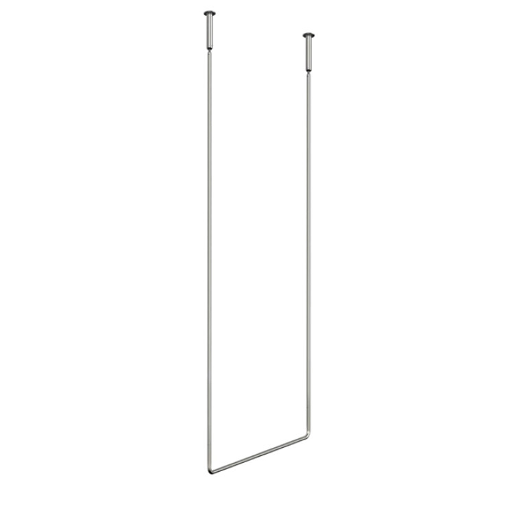 Gessi Goccia Полотенцедержатель потолочный 60см h=160см, цвет: шлифованный хром