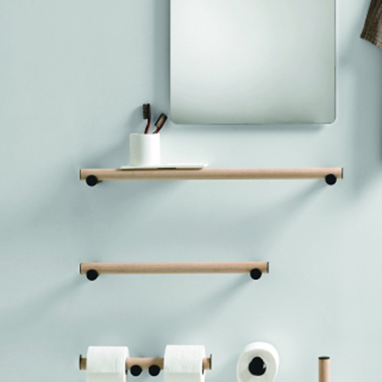 Agape Dot line Полотенцедержатель, 50см, цвет: натуральный дуб
