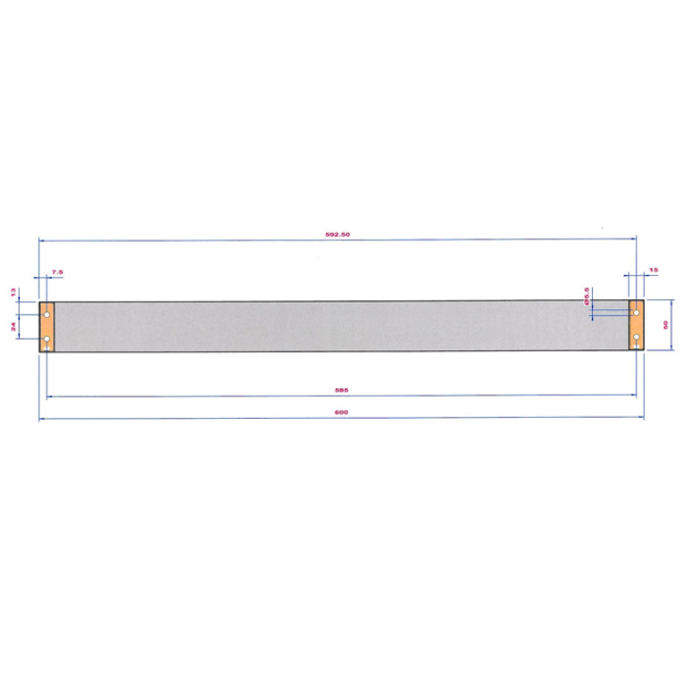 Decor Walther Brick HTE60 Полотенцедержатель 60см, цвет: хром