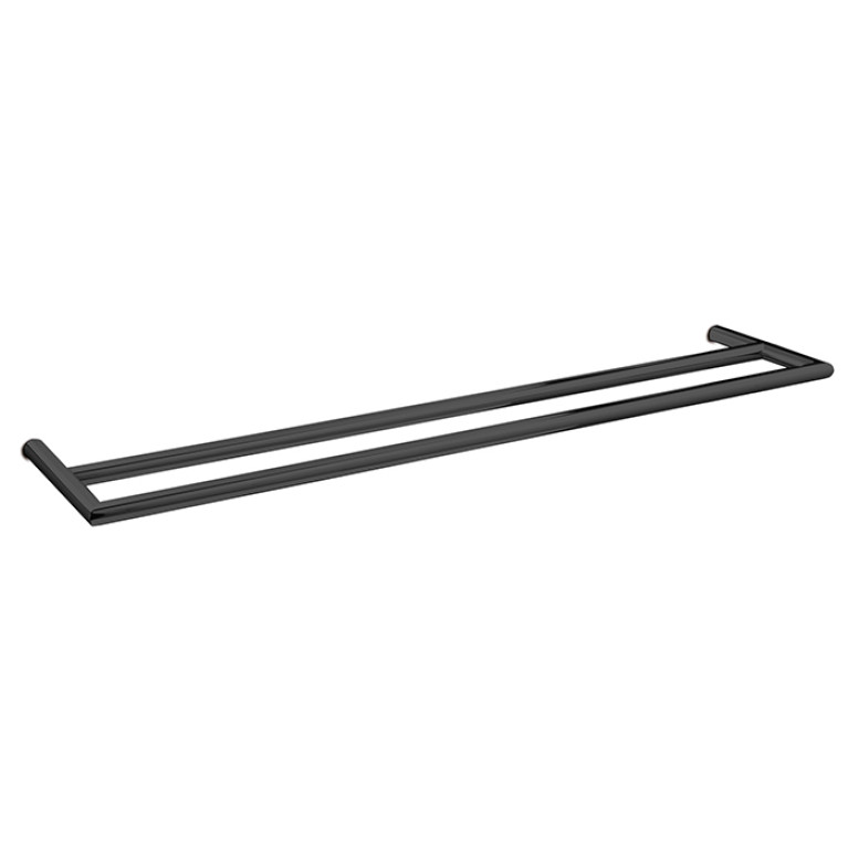 3SC Guy Полотенцедержатель двойной 40см,цвет: черный матовый