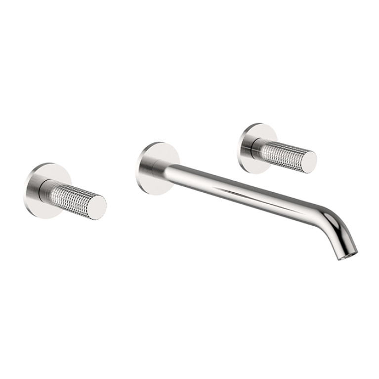 CISAL X32 Смеситель для раковины на 3 отв, цвет Brushed Stainless Steel