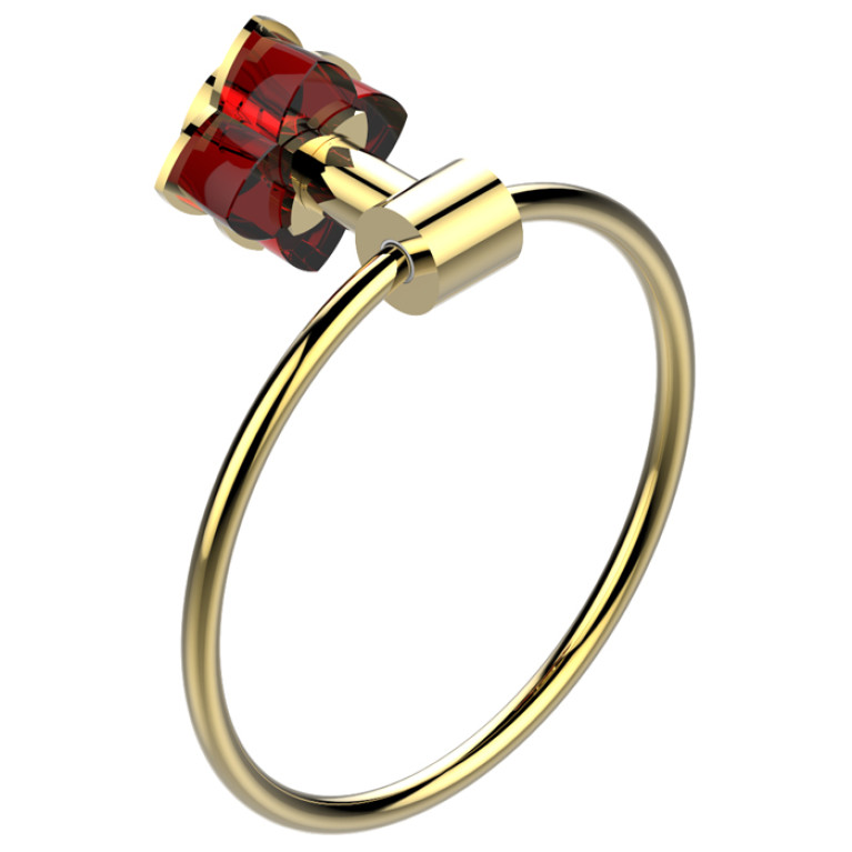 THG PETALE DE CRISTAL ROUGE Полотенцедержатель-кольцо, цвет полированное золото