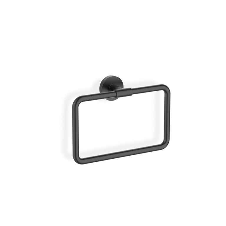 Decor Walther Basic HTR Полотенцедержатель кольцо, цвет: черный матовый