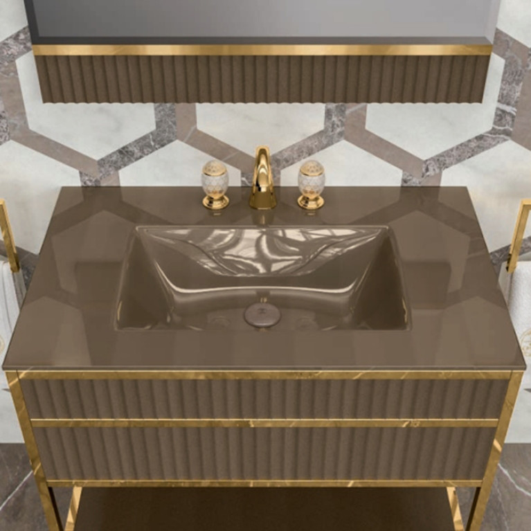 OASIS SQUARE Полотенцедержатель-кольцо, цвет золото