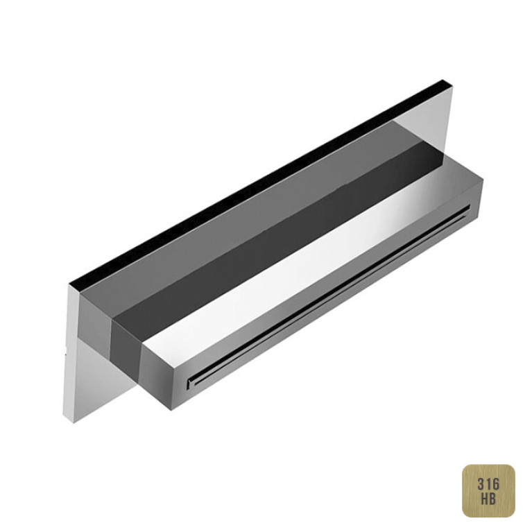 ALMAR  Излив настенный 346&times;80 мм, водопад цвет  High Brass Brushed PVD