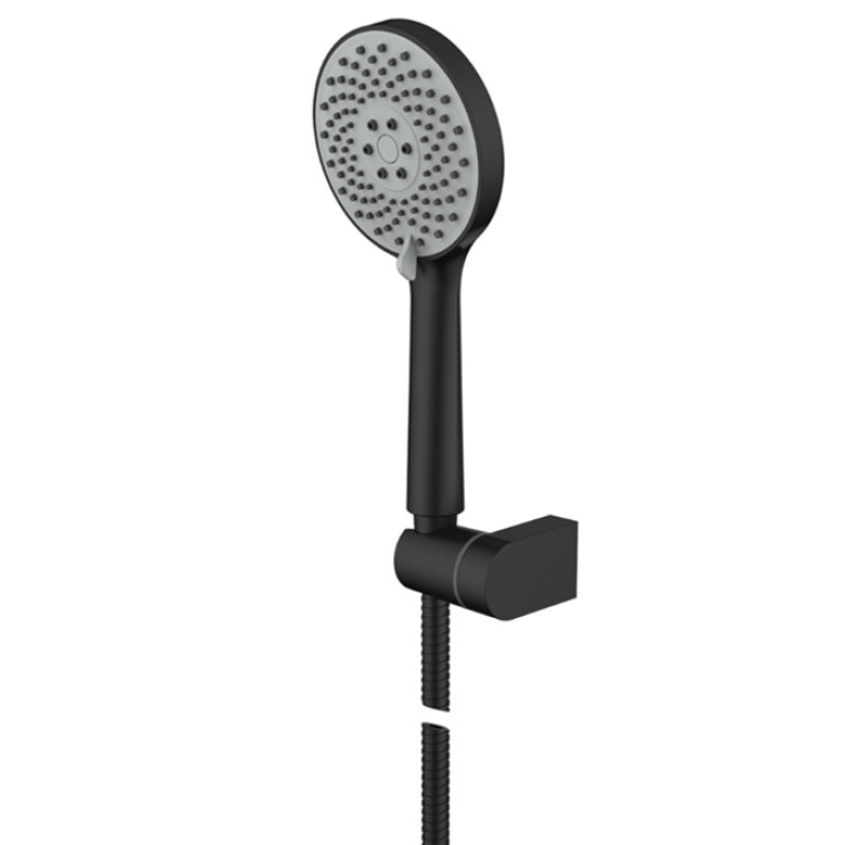 NEMO NM-8012-MB Ручной душ с держателем душа (АБС) MATTE BLACK (ЧЕРНЫЙ МАТОВЫЙ)