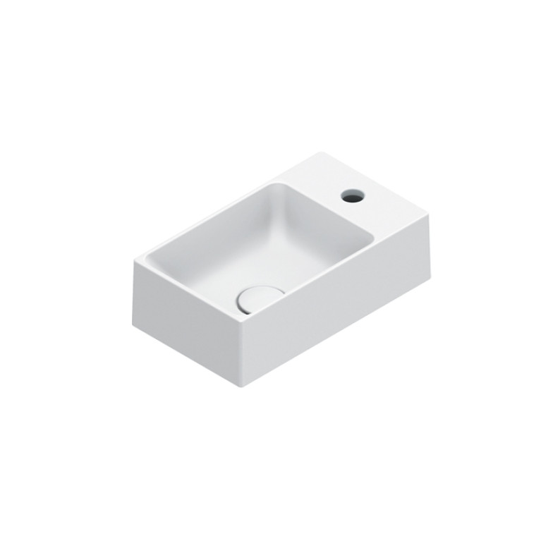Catalano PREMIUM Раковина 40x23, с 1 отв. под смеситель, покрытие Cataglaze+ , цвет белый матовый
