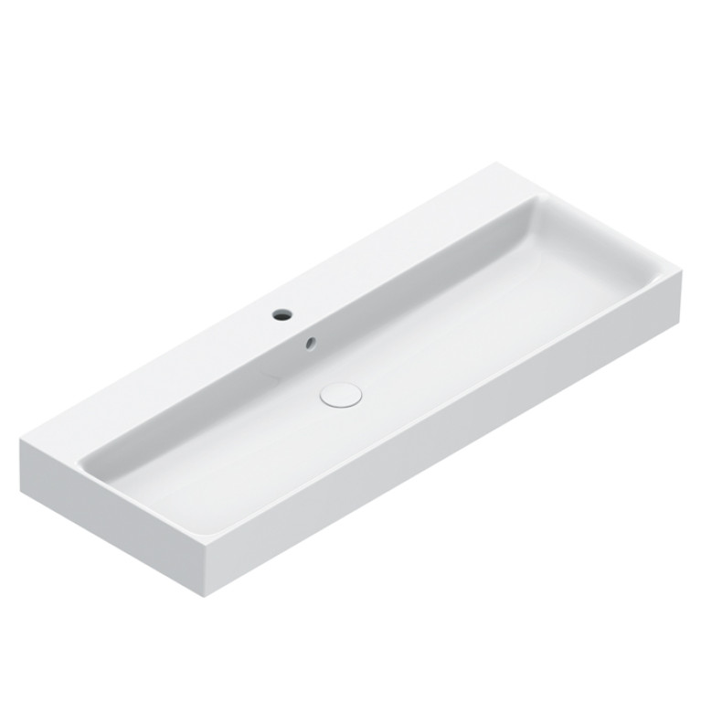 Catalano PREMIUM Раковина 120x47, с 2 отв. под смеситель, покрытие Cataglaze+, цвет белый глянцевый