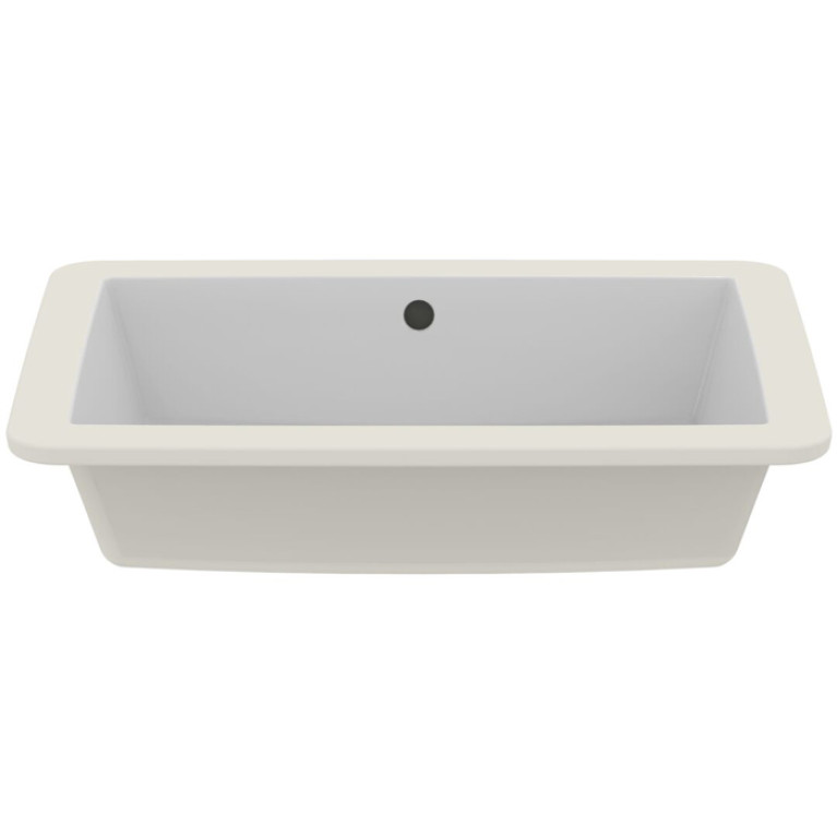 Ideal Standard Strada Раковина 595х440 мм, прямоугольная с переливом, встраиваемая снизу без отв. под смес., с крепежом, цвет: белый глянец