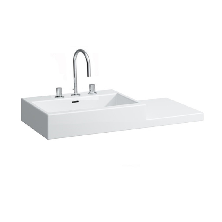 Laufen Living City Раковина 1000х460х140мм с 3 отв. под смеситель, цвет: белый