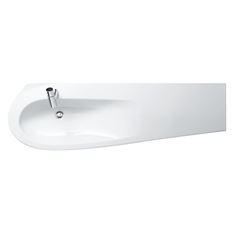 Laufen Alessi One Раковина 1600х500х165мм с 1 отв. под смесит, полка справа, с покр. LLC, цвет: белый