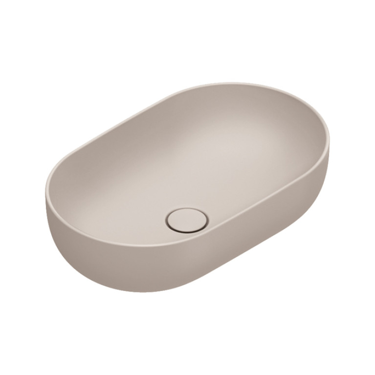 Catalano SFERA Раковина 60x37 h16 накладная, без отв. под смеситель, покрытие Cataglaze+, цвет Seta Satinato
