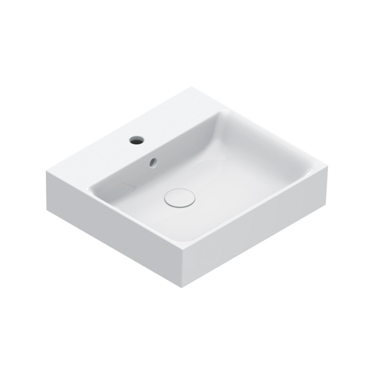Catalano PREMIUM Раковина 50x47, с 1 отв. под смеситель, покрытие Cataglaze+, цвет белый глянцевый