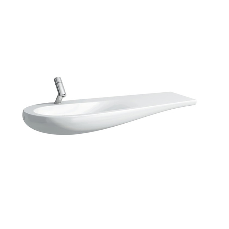 Laufen Alessi One Раковина 1200х500х165мм с 1 отв. под смеситель, полка справа, с покр. LLC, цвет: белый