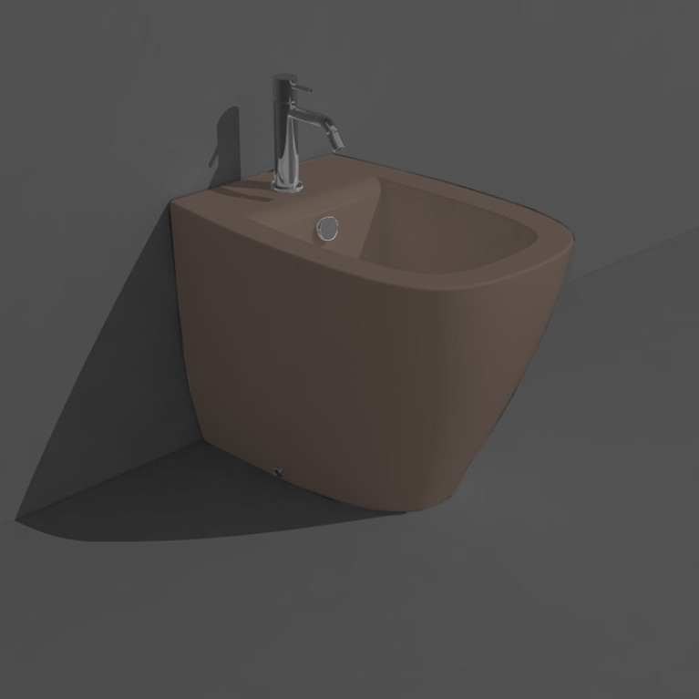 SIMAS JUNIPER  Биде напольное 53,5x370xh42см, с 1 отв. для смесителя,  цвет moka matt