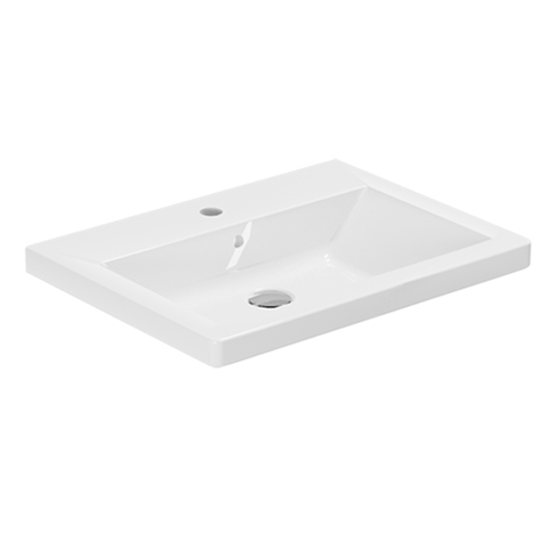 AZZURRA THIN  раковина 60х45х14 см  c 1 отв под смеситель, цвет белый