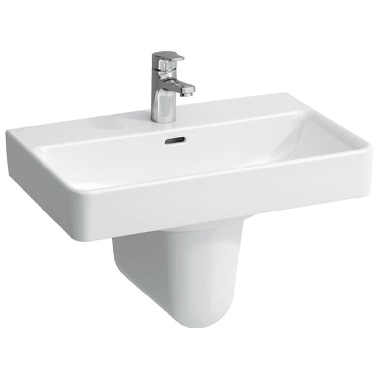 Laufen Pro S Раковина55х38х9,5 см,подвесная/накладная с 1 отв. под смеситель по центу, c переливом, цвет: белый