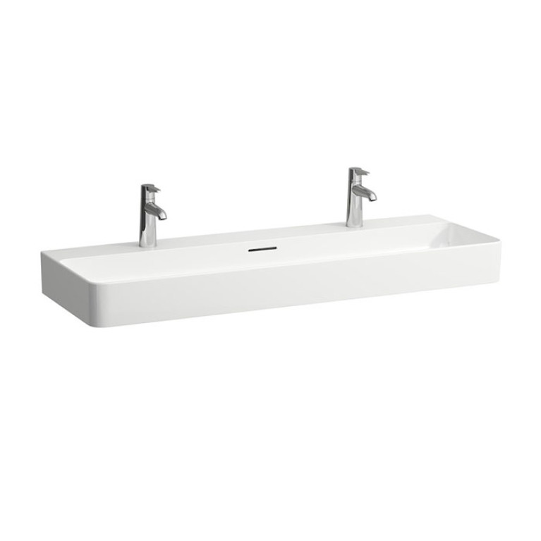 Laufen VAL Раковина 1200х420х115мм с 2 отв. под смеситель, цвет: белый