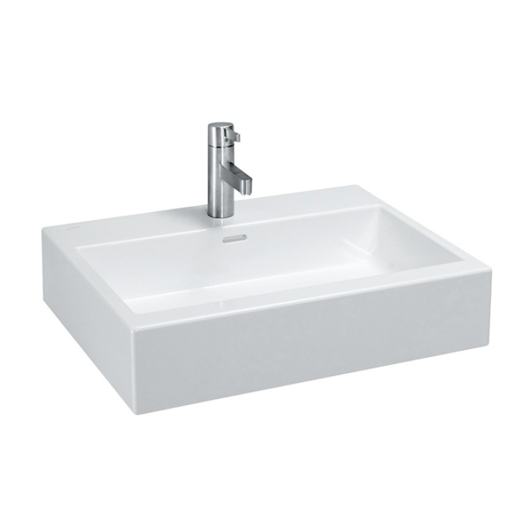 Laufen Living City Раковина 600х460х140мм с 1 отв. под смеситель, цвет: белый (отшлифована под столешницы из камня/стекла)