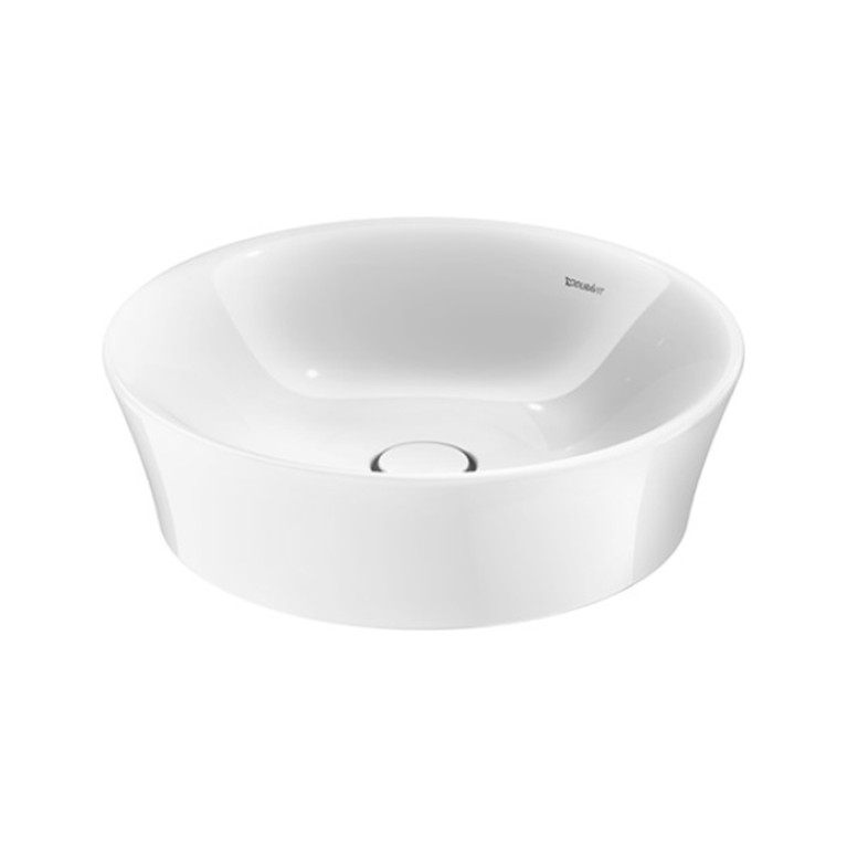 Duravit White Tulip Раковина ? 500  мм накладная без отв под смес, с керам крышкой без перелива,  с WonderGliss, цвет: белый