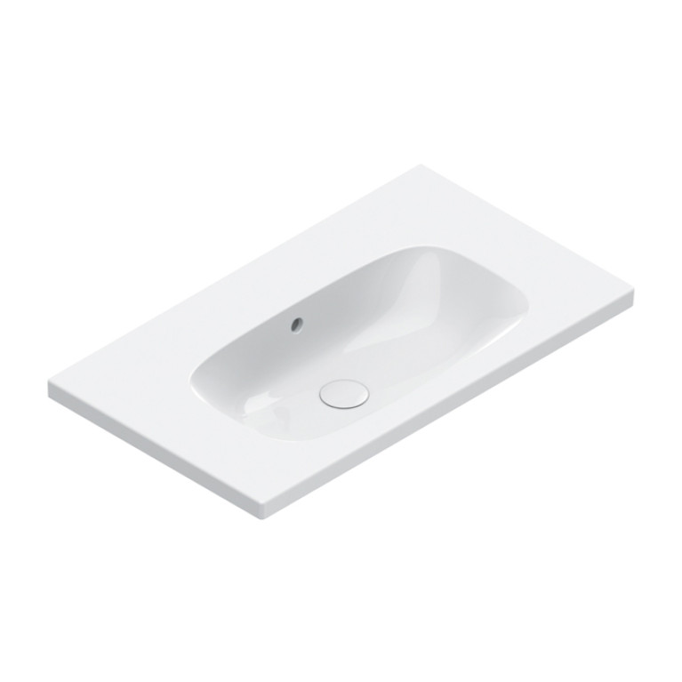 Catalano ALVEA Раковина 80x46, без отв. под смеситель, покрытие Cataglaze+, цвет белый глянцевый