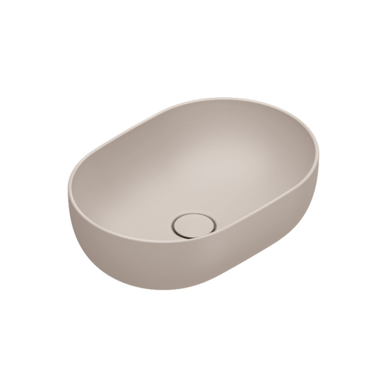 Catalano SFERA Раковина 50x35 h16 накладная, без отв. под смеситель, покрытие Cataglaze+, цвет Seta Satinato