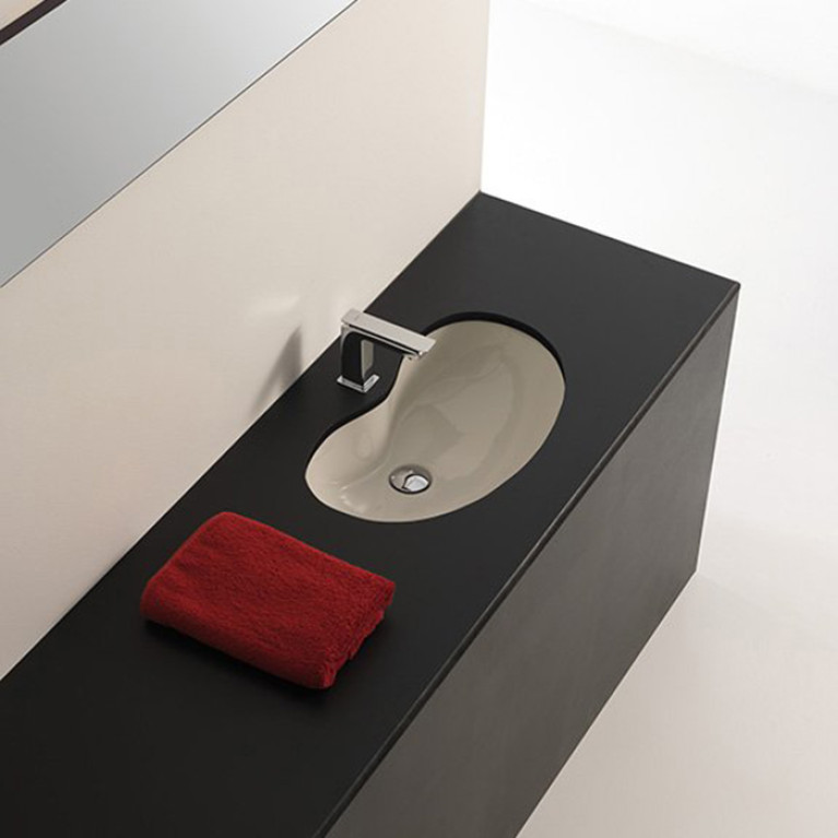 Artceram WASHBASINS IDEA  Раковина встраиваемая снизу 60Х37 см, без отв под смеситель,  без крепежа ACA001, цвет белый.