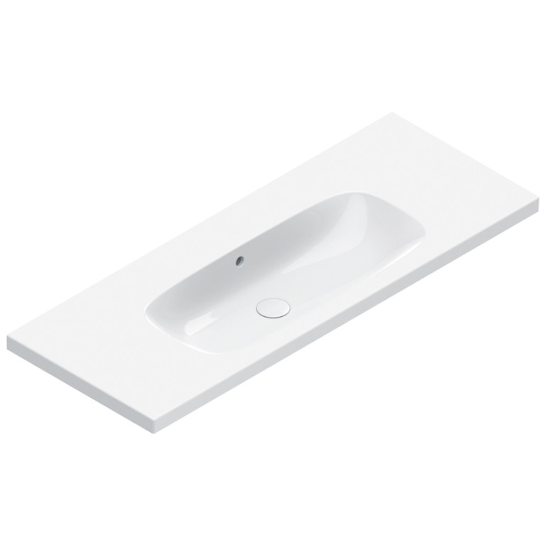 Catalano ALVEA Раковина 120x46, без отв. под смеситель, покрытие Cataglaze+, цвет белый глянцевый