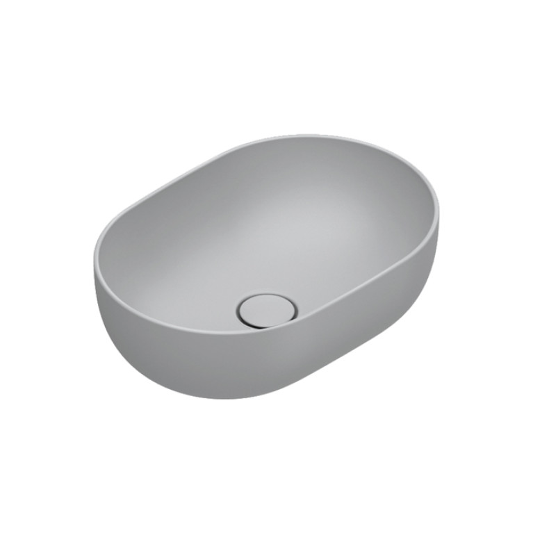 Catalano SFERA Раковина 50x35 h16 накладная, без отв. под смеситель, покрытие Cataglaze+, цвет Cemento Satinato